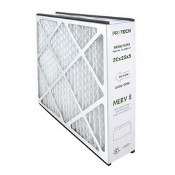 Protech® 54-25051-01 Media Filter Replacement, 20 inch x 25 inch x 7-1/2 inch, 2000 CFM; 3/BX