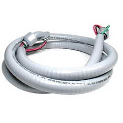 Protech PVC Whip, 8/10 AWG, 3/4 inch x 6 ft; 12/Case