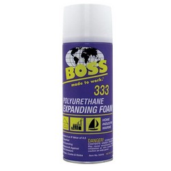 BOSS® 333 Polyurethane Expanding Foam Sealant, 12 oz, Can; 12/Case