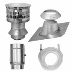 Rheem RTG20184 Stainless Steel Termination Vent Kit For Use With RTG-53DV, RTG-64DV, RTG-66DV, RTG-84DV And RTG-95DV Models