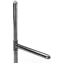 Sweat Bullet&trade; Type L R-IN-R Copper Stub-Out, 1/2 inch x 12 inch, Male Sweat, Polished Nickel Plated; 100/Case