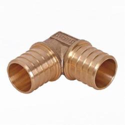 RAUPEX Brass Elbow, 3/4 inch x 3/4 inch, PEX Barb x PEX Barb