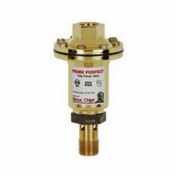 SawHorse 695-01 PrimePerfect™ Brass Plated Zamac Automatic Trap Primer Valve, 1/2 inch x 1/2 inch, FIP x MIP