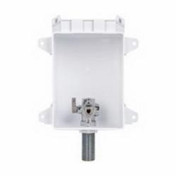 SawHorse 696-1000XF Durable ABS Ice Maker Outlet Box, 1/4-Turn Ball Valve, 1/2 inch x 1/4 inch, Female Sweat x Compression, 10/Case