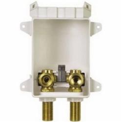 SawHorse 696-2403WF ABS Washing Machine Outlet Box, 1/4-Turn Ball Valve, 1/2 inch x 3/4 inch, PEX F1960 x Male Threaded, 10/Case