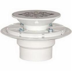 SawHorse 821-2P Standard Shower Pan Drain With Screw-on Stainless Steel Strainer, 2 inch PVC SCH40 Hub
