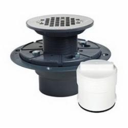 SawHorse 821-T2P Shower Pan Drain With DoubleDuty™ Test Plug, 2 inch PVC SCH40 Hub