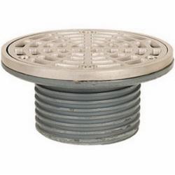 SawHorse 833-235D Finish Line™ Standard Top Above Grade Flashing Drain With Round Ring And Strainer, 3 inch; 1/Case