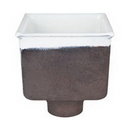 Sioux Chief® Finish Line™ Cast Iron Floor-Mounted Utility Sink, 8 5/8 inch x 6 inch x 8 inch