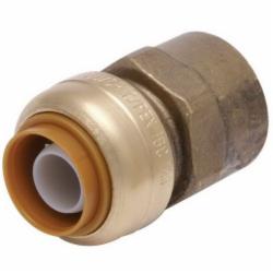 SharkBite® U110 DZR Brass Reducing Adapter, 1/4 inch x 1/2 inch, Push-Fit x MNPT