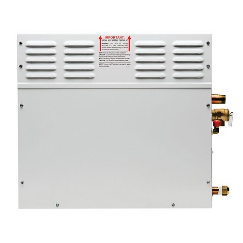Steamist 7520 Stainless Steel 1-Phase Fixed Kilowatt System Generator, 240V, 7.5kW, 250 cu. ft