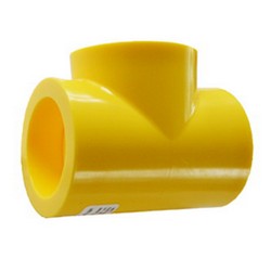 MDPE Fusion Tee, 1-1/4 inch IPS x 1-1/4 inch IPS x 1-1/4 inch IPS, Socket x Socket x Socket