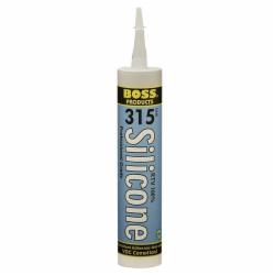 Boss® 315 RTV Silicone Adhesive/Sealant, 3 oz Cartridge, White