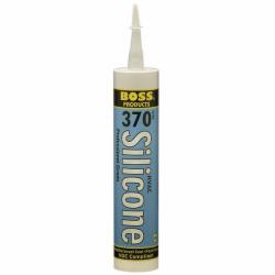Boss® 370 HVAC Silicone Sealant, 10.1 oz Cartridge, White