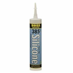 Boss® 385 Tub & Tile Mildew Resistant Silicone Sealant, 10.1 oz Cartridge, White