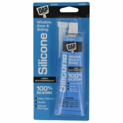DAP® Silicone Rubber Sealant, 3 oz Tube, Clear