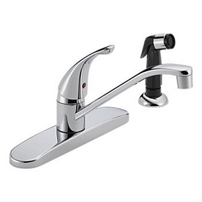 Peerless® P115LF Single Handle Kitchen Faucet, 1.80 gpm at 60 psi, Chrome