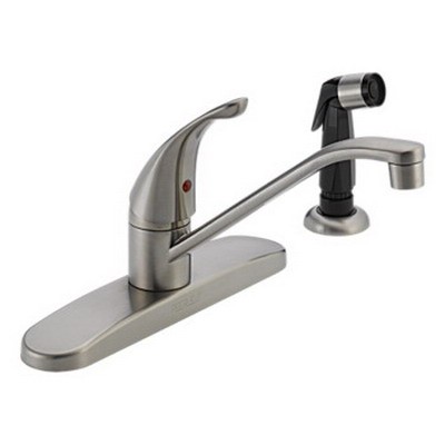 Peerless&reg; P115LF Single Handle Kitchen Faucet With Spray, 1.80 gpm at 60 psi, Stainless