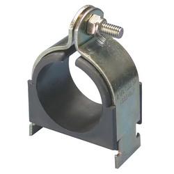 Caddy® TCC0212CP Stainless Steel Tubing Cushion Clamps, 2 - 2-3/8 inch, x 3.23 inch, Yellow Di-Chromate