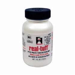 Real Tuff™ Lead-Free Thread Sealant, 4 oz Screw Cap Can With Brush, White; 24/Case