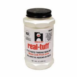 Real Tuff™ Lead-Free Thread Sealant, 8 oz Screw Cap Can With Brush, White; 24/Case