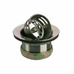 Imported Junior Stainless Steel Basket Strainer, 2-1/2 inch, Chrome