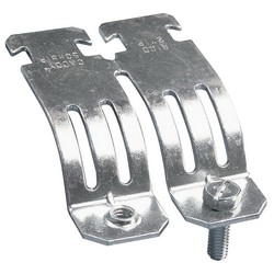 Caddy® RIGD0250EG Electrogalvanized Steel Rigid Single Piece Heavy Duty Strut Clamp, 2-1/2 inch x 12 ga, 800 lb