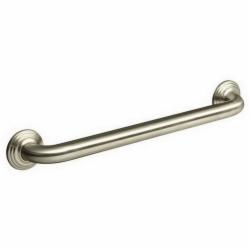 Kohler® Traditional K-10541 Premium Metal Wall-Mount Grab Bar, 18 inch, Vibrant Brushed Nickel