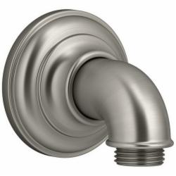 Kohler&reg; Artifacts&trade; K-72796 Wall-Mount Metal Supply Elbow, G1/2-14 Hose Connection x 1/2 inch NPT, Vibrant Brushed Nickel