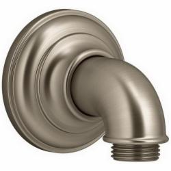 Kohler&reg; Artifacts&trade; K-72796 Wall-Mount Metal Supply Elbow, G1/2-14 Hose Connection x 1/2 inch NPT, Vibrant Brushed Bronze