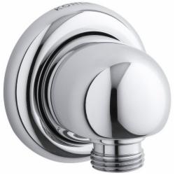 Kohler&reg; MasterShower&reg; K-9513 Wall-Mount Solid Brass Supply Elbow, G1/2-14 Hose Connection x 1/2 inch NPT, Polished Chrome