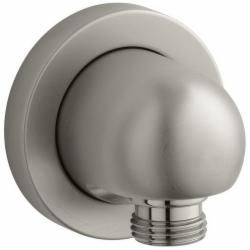 Kohler® Stillness® K-976 Wall-Mount Brass Supply Elbow, G1/2-14 Hose Connection x 1/2 inch NPT, Brushed Nickel