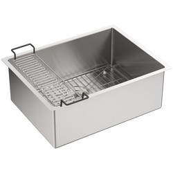 Kohler Strive™ K-5286 Single-Bowl 16 Guage Stainless Steel Undermount Kitchen Sink, 24 inch x 18-1/4 inch, Brushed