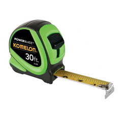 Komelon® 51430 Large Read Coated Steel Tape Measure, 1-1/16 inch x 30 ft