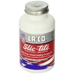 Slic-Tite® Heavy-Duty Thread Sealant, 8 oz Brush Top Can, White; 24/Case