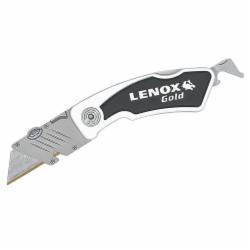 Lenox® 10771FLK1 Locking Tradesman Bi-Metal Utility Knife, Gold