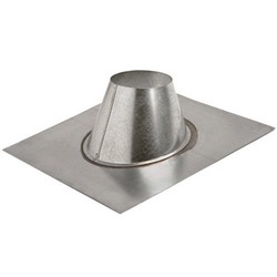 Metal Fab® Standard Double Wall Adjustable Roof Flashing, 4 inch x 2/12 to 5/12 Pitch