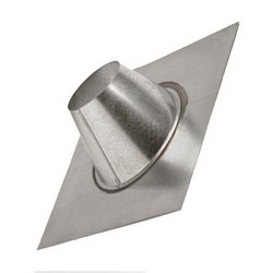 Metal Fab® Standard Double Wall Adjustable Roof Flashing, 8 inch x 2/12 to 5/12 Pitch