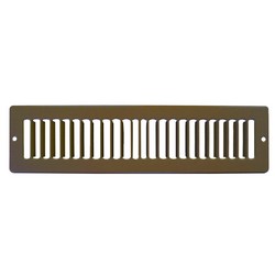 Metal-Fab Toe Space Grille, 12 inch x 2 inch, Brown