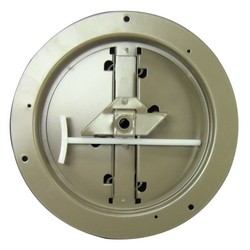 Metal-Fab Round Damper For Diffuser, 6 inch, White