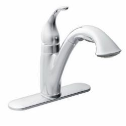 Moen® Camerist™ 7545 1-Handle On The Sink or Countertop Pull-Out Kitchen Faucet, 1.5 gpm at 60 psi, Chrome