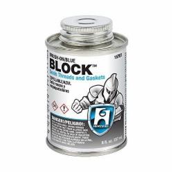 Block™ Lead-Free Thread Sealant, 8 oz Screw Cap Can With Brush, Greenish-Blue; 24/Case