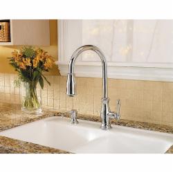 Price Pfister™ Ashfield™ GT529 1-Handle Professional Grade Deck-Mount Pull-Down Kitchen Faucet, 1.75 gpm, Polished Chrome