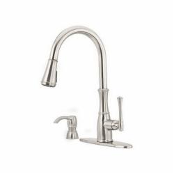 Pfister&reg; Wheaton&trade; 529 1-Handle Professional Grade Deck-Mount Pull-Down Kitchen Faucet, 1.8 gpm at 60 psi, Stainless Steel