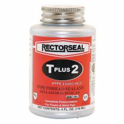 RectorSeal® T Plus 2® Lead-Free Pipe Thread Sealant, 4 oz Can, White