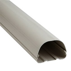 Rectorseal® Fortress® LD122 Rigid Polyvinyl Chloride Line Set Wall Duct Pipe, 4-1/2 inch x 8 ft, Ivory