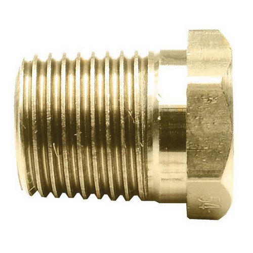 Protech® 62-22175-45 Brass Gas Furnace Burner Orifice, 7/16 inch x 1/8-27 NPT, 45 inch Drill Size