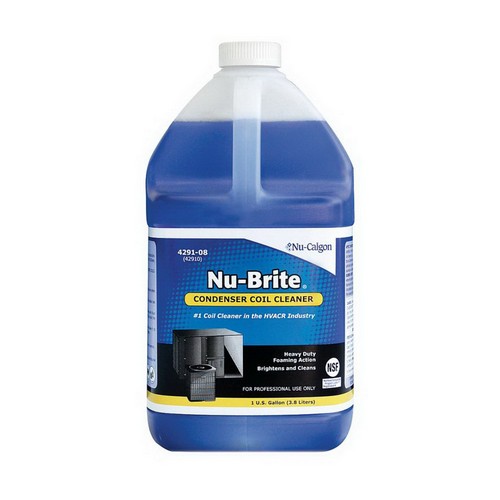 Nu-Brite® Alkaline Condenser Cleaner, 1 gal, Bottle, Blue