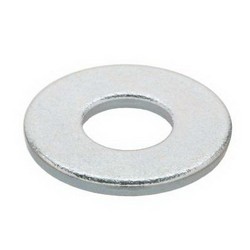 Riex Zinc Plated Flat Washer, 3/8 inch