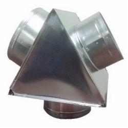 Snappy® 577 Galvanized Steel Insulated Wye, 9 inch x 7 inch x 7 inch